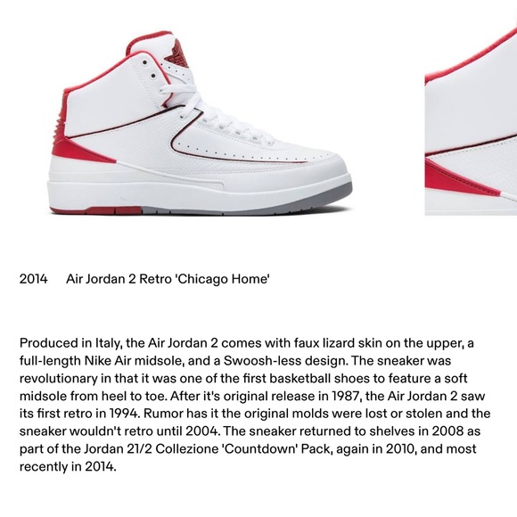 Air Jordan 2 Retro ‘ Chicago Home’ - Picture 2 of 8